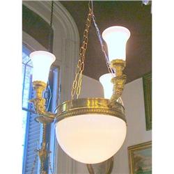 Empire  4 L  bronze chandelier  #832707