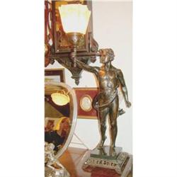 Male oriented  quality bronze Table lamp  #832713