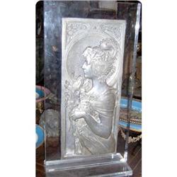 Alphonse Mucha metal sculpture Art Nouveau #832727