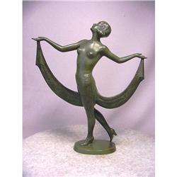 Lorenzl Art Deco Nude Vienna Bronze Dancer #832761