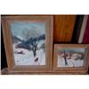 Image 1 : Two Signed Paintings - Winter In Vermont - #836679