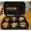 Image 1 : Antique Toleware Spice Box Set #836681