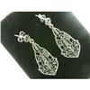 Image 1 :  Antique FILIGREE Earrings w SAPPHIRE #836711