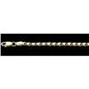 Image 1 : 14k Gold CHARM Bracelet HEART Links #836713