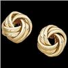 Image 1 : 14k Gold Earstuds Lovers Knot Design #836727