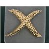 Image 1 : 14k Yellow Gold Pin  Swirled X Design #836731