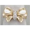 Image 1 : Retro bow ring with diamonds #836826