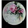 Image 1 :  JPL Limoges Cabinet Plate w/ Roses, Signed by #837108