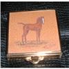 Image 1 : vintage signed suitcase compact with painted #837597