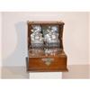 Image 1 : Victorian Oak Tantalus with crystal decantors #849401