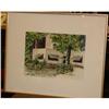 Image 1 : House with Awnings. Possible Watercolor, Signed #849515