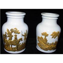 Two Staffordshire Fenton 1856 Ointment Jars #849584