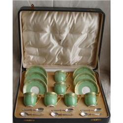 Art Deco Royal Worcester Cased Coffee Set  #849596