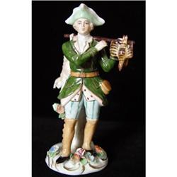 1930 Sitzendorf Figurine of Hunter and Game #849607
