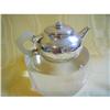 Image 1 : ANT.CHINESE SILVER TEAPOT/WHITE JADE #849624