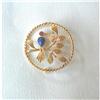 Image 1 : ARTS & CRAFTS~18K/ LAPIS, RUBY PIN #849636