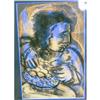 Image 1 : Blue Cubist Original Pastel #849672