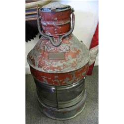 Huge Antique Steel Masthead Ships Lamp Latern #849828