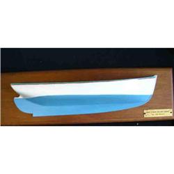 Old Wooden Builder Half Hull Sailing Joe Aubury #849835