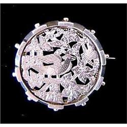Antique Victorian Round Pin #850283