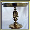 GOLDEN BRONZE TAZZA CENTERPIECE W VIKING BUST #850288