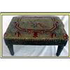 Image 1 : TAPESTRY HANDWORKED BIRD WOOD STOOL #850339