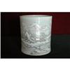 Image 1 : Chinese Porcelain Brushpot with Snow View #855538