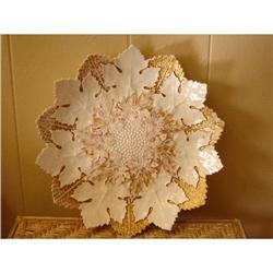OLD MEISSEN VINELEAF PLATE...GORGEOUS #855681