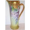 Hand Painted Nippon Wisteria Tall Ewer Pitcher #855707