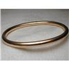 Estate 14K Pink Rose Gold Tube Bar Bangle #855751