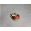 Image 1 : Estate 14K YG Enamel Designer Gold Cigar Ring  #855828