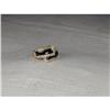 Image 1 : Estate 14K YG Gold Onyx Diamond Band Ring #855838