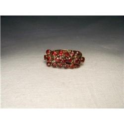Antique Estate 14K Pink Rose Gold Garnet Ring #855990