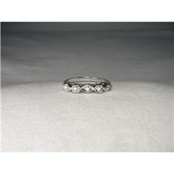 Estate 14K WG White Gold Diamond Wedding Band #856073