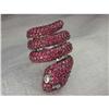Image 1 : Rare 14K WG Gold Diamond Ruby Cobra Snake Ring #856284