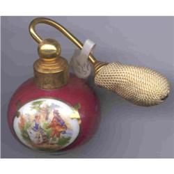 Perfume Limoges France Royalty Couple Front #856310
