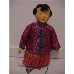 Doll Chinese Lady compo type material #856346