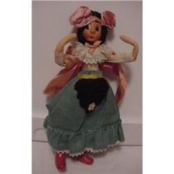 Doll Cloth Mexico Lady 1970s #856352