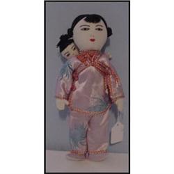 Doll Chinese Cloth Dolls Embroidered Faces  #856356