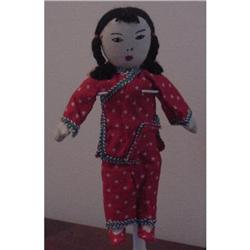 Doll Oriental Cloth Chinese Girl Embroidered #856365