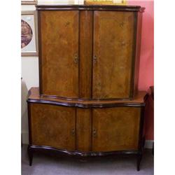 French China Cabinet with Inlaid Design #856463