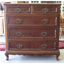 Five Drawer Antique Mahogany Dresser #856473
