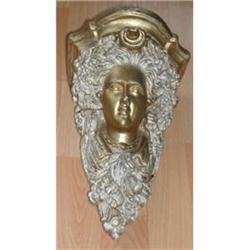Victorian plaster of Paris figurehead wall #856489
