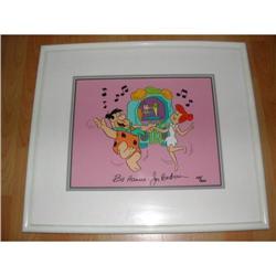 Signed Fred and Wilma Flintstone Print #856491