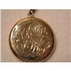 Image 1 : 14K GOLD LOCKET  WITH FLEU-DE-LIS DIAMONDS #856503