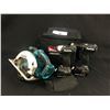Image 1 : MAKITA CORDLESS TOOLS SET WITH DDJ483 DRILL, DTD155 IMPACT DRILL, DSS611 CIRCULAR SAW, 2X 18V