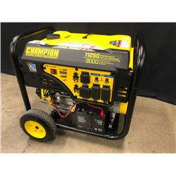 CHAMPION MODEL 100637 GAS GENERATOR, 11250 STARTING WATTS, 9000 RUNNING WATTS, 120/240V