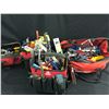 Image 1 : 4 TOOL BAGS WITH ASSORTED CONTENTS INC. ASSORTED HAND TOOLS, LEVELS, SCREW DRIVERS, SHEARS AND MORE