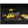 Image 1 : DEWALT TOOLS INC. DW317 JIG SAW, DW304P RECIPROCATING SAW, DCD771 CORDLESS DRILL, 2 20V BATTERIES,