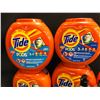 Image 2 : 5 CONTAINERS OF TIDE PODS AND 3 BOTTLES OF SOFT SPOT FABRIC SOFTENER